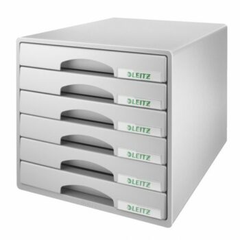 Leitz Plus 6 Drawers Cabinet Grey 52120085 Fusion Office
