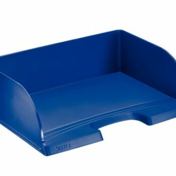 Leitz Plus Jumbo Landscape Letter Trays Blue 52190035 Pack 4 Fusion Office