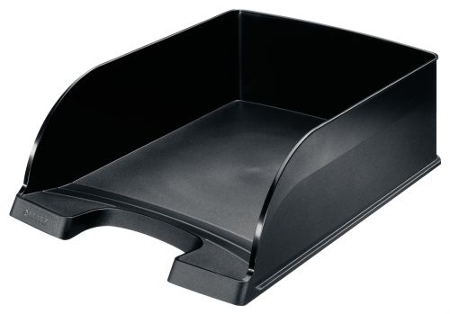 Leitz Plus Jumbo Letter Trays Black 52330095 Pack 4 Fusion Office