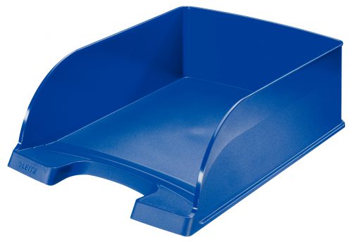 Leitz Plus Jumbo Letter Trays Blue 52330035 Pack 4 Fusion Office