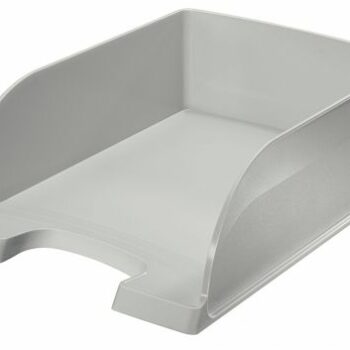 Leitz Plus Jumbo Letter Trays Grey 52330085 Pack 4 Fusion Office