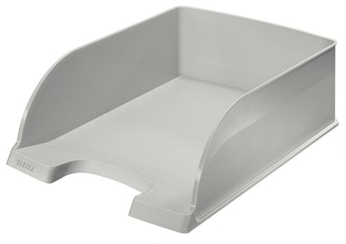 Leitz Plus Jumbo Letter Trays Grey 52330085 Pack 4 Fusion Office
