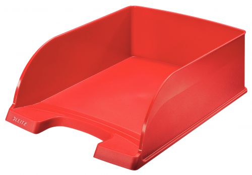 Leitz Plus Jumbo Letter Trays Red 52330025 Pack 4 Fusion Office