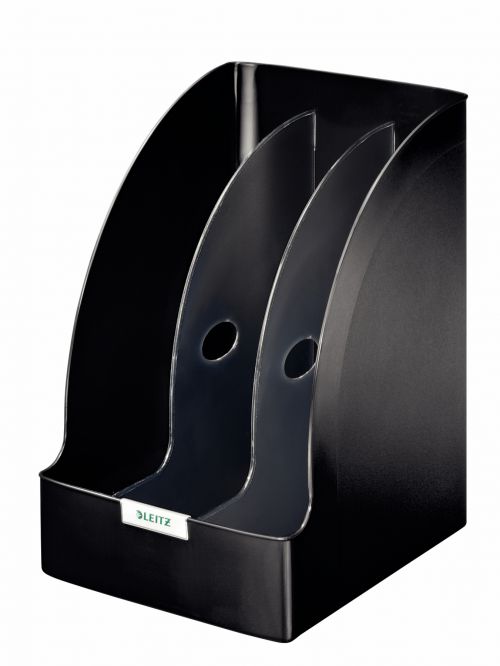 Leitz Plus Jumbo Magazine Files Black 52390095 Pack 3 Fusion Office