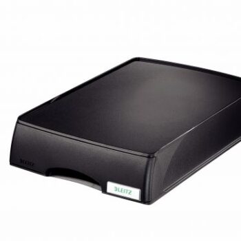 Leitz Plus Letter Tray Drawer Unit Black 52100095 Pock 4 Fusion Office