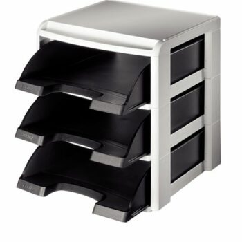 Leitz Plus Letter Tray Rack Black 53270095 Fusion Office