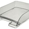 Leitz Plus Letter Tray Transparent Smoked Grey 52260092 Pack 5 Fusion Office