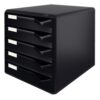 Leitz Post Set 5 Drawers Black 52930095 Fusion Office