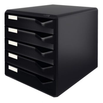 Leitz Post Set 5 Drawers Black 52930095 Fusion Office