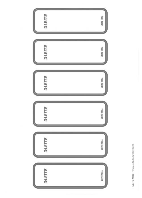 Leitz Printable Self Adhesive Wow Spine Labels 16930085 Fusion Office