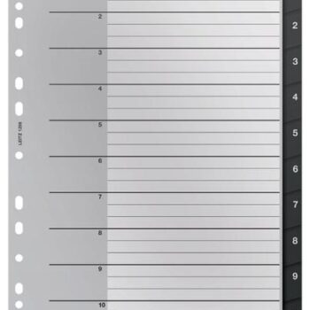 Leitz Recycle A4 Index Extra Wide 1 10 Polyprop 12080000 Pack 10 Fusion Office