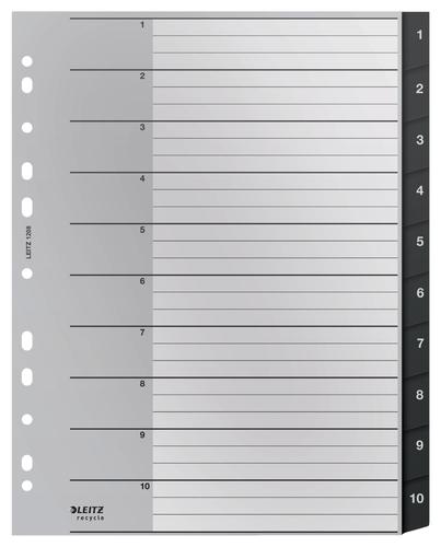 Leitz Recycle A4 Index Extra Wide 1 10 Polyprop 12080000 Pack 10 Fusion Office