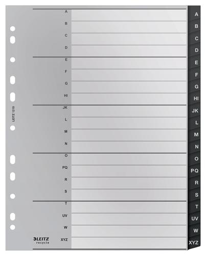 Leitz Recycle A4 Index Extra Wide A Z Polyprop 12190000 Pack 20 Fusion Office