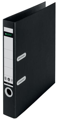 Leitz Recycle Lever Arch Files A4 50mm Black 10190095 Pack 10 Fusion Office