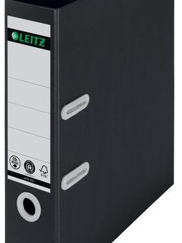 Leitz Recycle Lever Arch Files A4 80mm Black 10180095 Pack 10 Fusion Office
