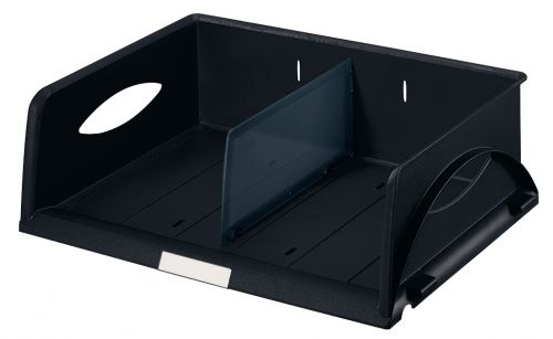 Leitz Sorty Trays Landscape A4 Maxi Black 52300095 Pack 4 Fusion Office