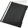 Leitz Standard Plastic Files A4 Black 41910095 Pack 25 Fusion Office