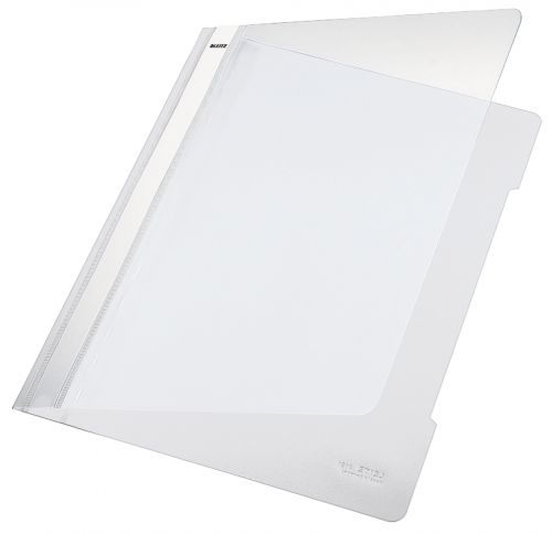 Leitz Standard Plastic Files A4 Clear 41910001 Pack 25 Fusion Office