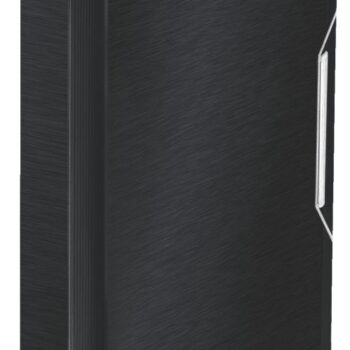 Leitz Style Expanding Concertina Files Satin Black 39570094 Pack 5 Fusion Office