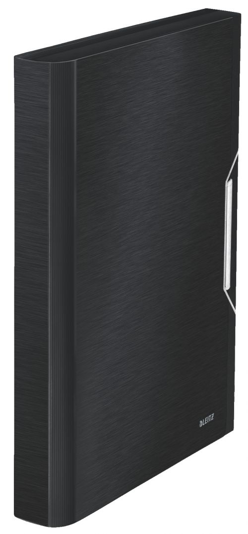Leitz Style Expanding Concertina Files Satin Black 39570094 Pack 5 Fusion Office