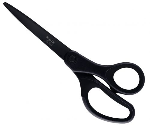 Leitz Titanium Non Stick Scissors 205mm Black 54206095 Fusion Office