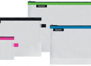 Leitz Water Resistant Travel Pouches Assorted Sizes 40160099 Pack 4 Fusion Office