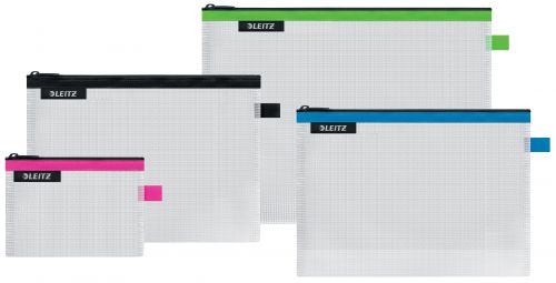 Leitz Water Resistant Travel Pouches Assorted Sizes 40160099 Pack 4 Fusion Office
