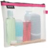 Leitz Water Resistant Travel Pouches Cosmetic Pink 40140023 Pack 10 Fusion Office