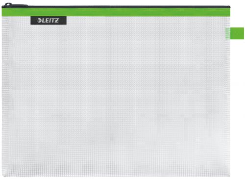 Leitz Water Resistant Travel Pouches Large Green 40260054 Pack 10 Fusion Office