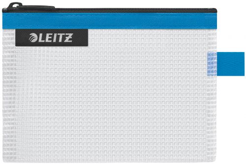 Leitz Water Resistant Travel Pouches Small Blue 40240036 Pack 10 Fusion Office