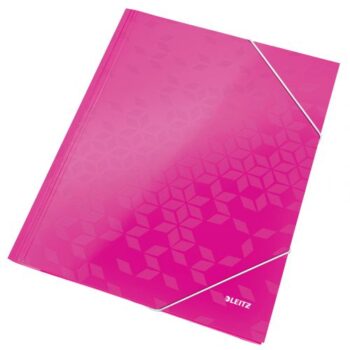 Leitz Wow 3 Flap Card Folders Pink 39820023 Pack 10 Fusion Office