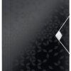 Leitz Wow 3 Flap Polypropylene Folders Black 45990095 Pack 10 Fusion Office
