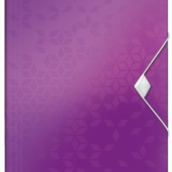 Leitz Wow 3 Flap Polypropylene Folders Purple 45990062 Pack 10 Fusion Office