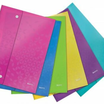 Leitz Wow A4 Document Wallets Assorted 44690099 Pack 6 Fusion Office