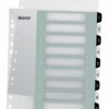 Leitz Wow A4 Index Extra Wide 1 10 Printable 12150000 Pack 10 Fusion Office
