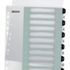Leitz Wow A4 Index Extra Wide 1 12 Printable 12160000 Pack 10 Fusion Office