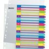 Leitz Wow A4 Index Extra Wide 1 20 Polypropylene 12450000 Pack 6 Fusion Office