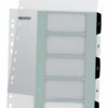 Leitz Wow A4 Index Extra Wide 1 5 Printable 12130000 Pack 20 Fusion Office