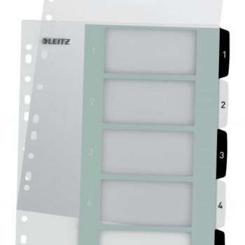 Leitz Wow A4 Index Extra Wide 1 5 Printable 12130000 Pack 20 Fusion Office