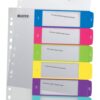 Leitz Wow A4 Index Extra Wide 1 6 Polypropylene 12420000 Pack 20 Fusion Office