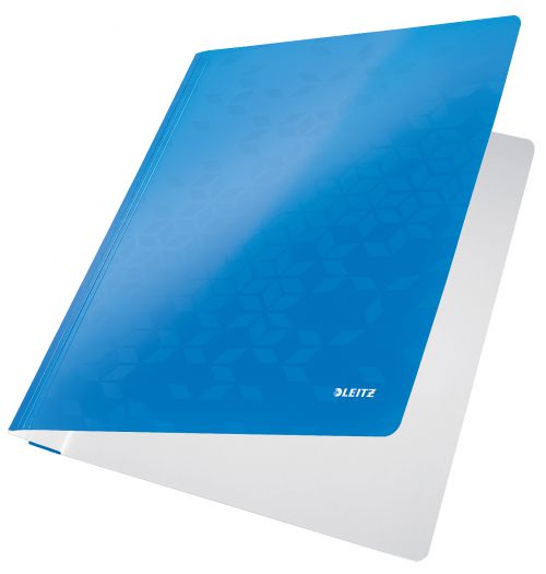 Leitz Wow Card Flat Files Blue 30010036 Pack 10 Fusion Office