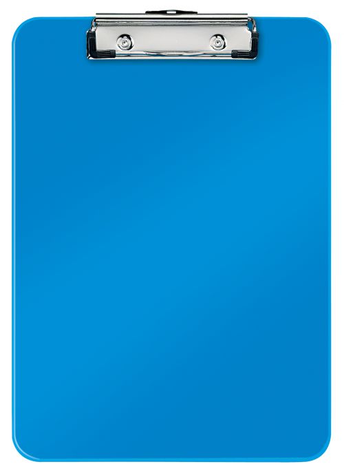 Leitz Wow Clipboard A4 Metallic Blue 39710036 Pack 10 Fusion Office