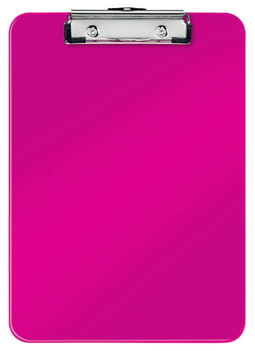 Leitz Wow Clipboard A4 Metallic Pink 39710023 Pack 10 Fusion Office