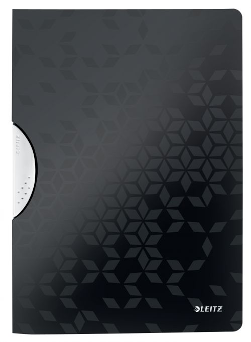 Leitz Wow Colorclip Files A4 Black 41850095 Pack 10 Fusion Office