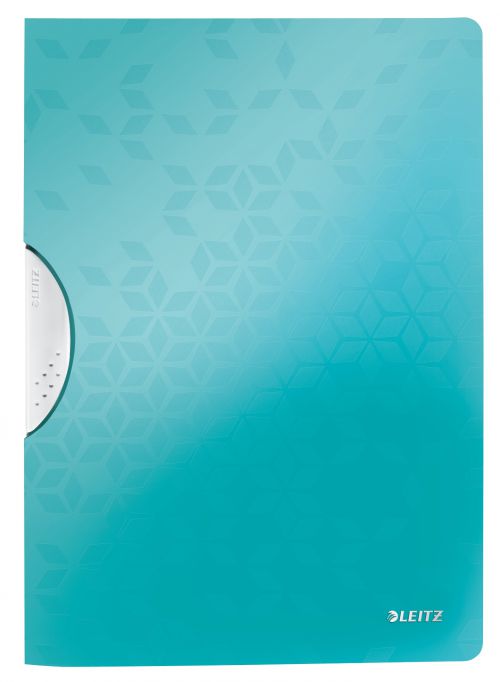 Leitz Wow Colorclip Files A4 Ice Blue 41850051 Pack 10 Fusion Office