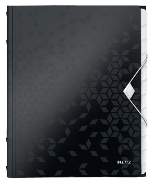 Leitz Wow Divider Book 12tab Black 46340095 Fusion Office