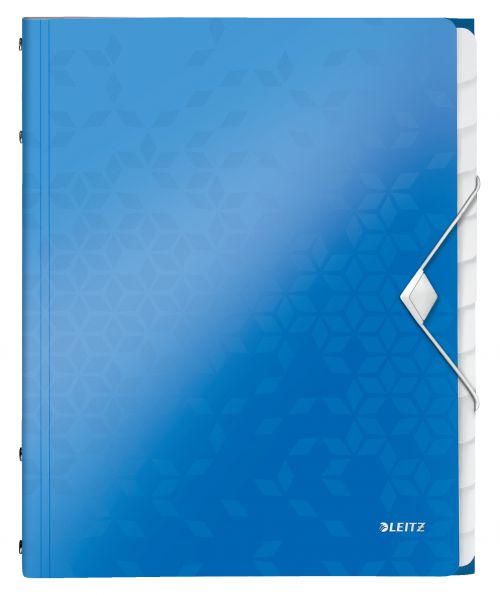 Leitz Wow Divider Book 12tab Blue Metallic 46340036 Fusion Office
