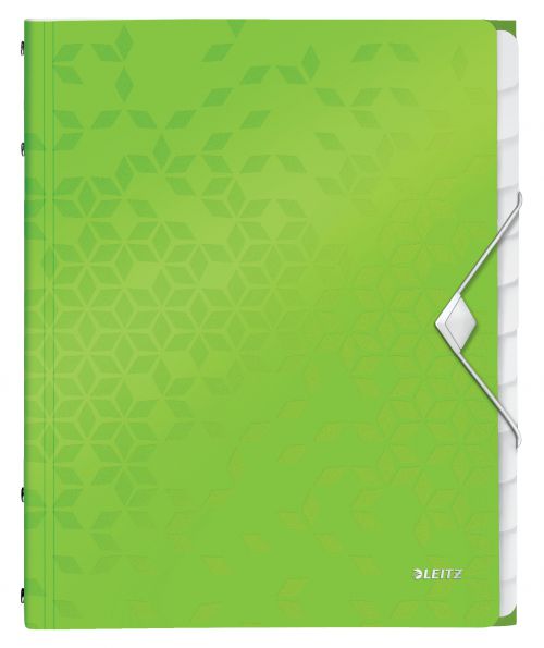Leitz Wow Divider Book 12tab Green 46340054 Fusion Office