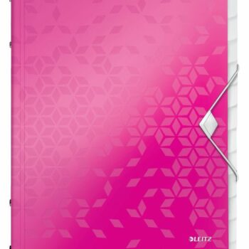 Leitz Wow Divider Book 12tab Pink Metallic 46340023 Fusion Office