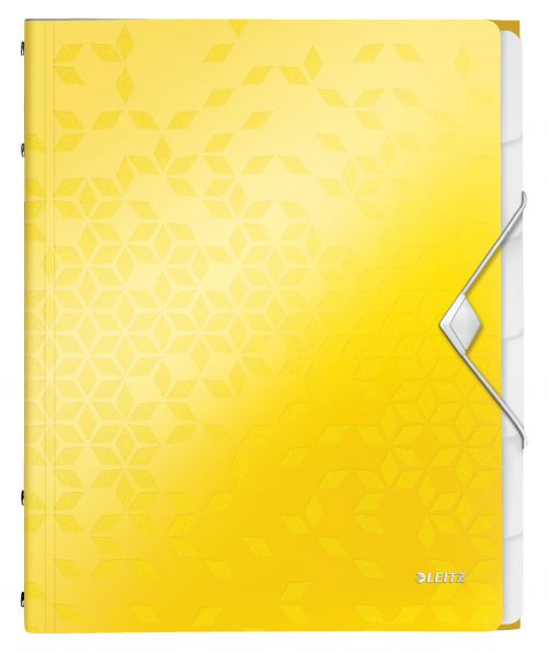 Leitz Wow Divider Book 6tab Yellow 46330016 Fusion Office